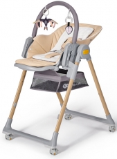 Стільчик для годування Kinderkraft Lastree Beige Wood